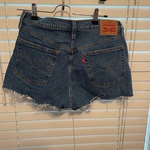 Levi Strauss 501 high waisted denim shorts. Size W30